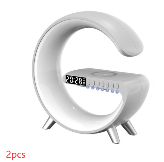 2023 New Intelligent LED Lamp Bluetooth Speake Wireless Charger Atmosphere Lamp App Control For Bedroom Home Decor - The Grace