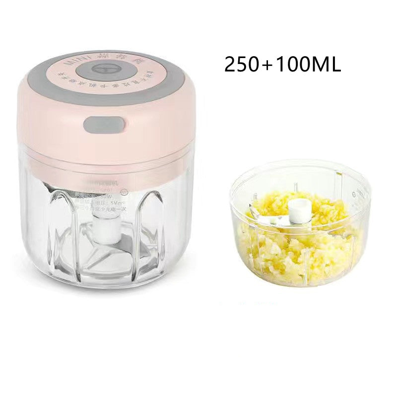 Mini Electric Garlic Chopper USB Charging Ginger Masher Machine Sturdy Durable Chili Vegetable Crusher Kitchen Tool - The Grace