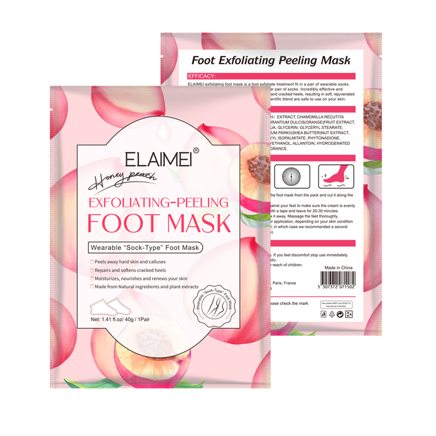 Exfoliating Foot Mask Feet Cream For Dead Skin Removal Foot Care Tool Removing Dead Skin Foot Peeling Whitening Foot - The Grace