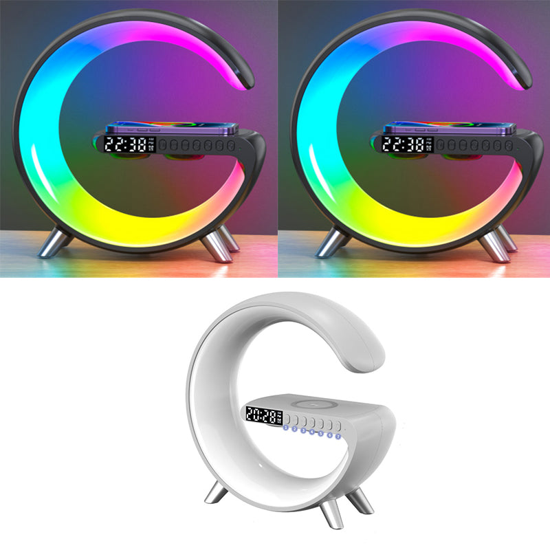 2023 New Intelligent LED Lamp Bluetooth Speake Wireless Charger Atmosphere Lamp App Control For Bedroom Home Decor - The Grace